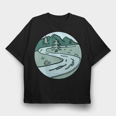 Nature Scenery 4, Tricou Oversize Barbati (Unisex)