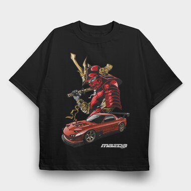Mazda RX7, Tricou Oversize Barbati (Unisex)