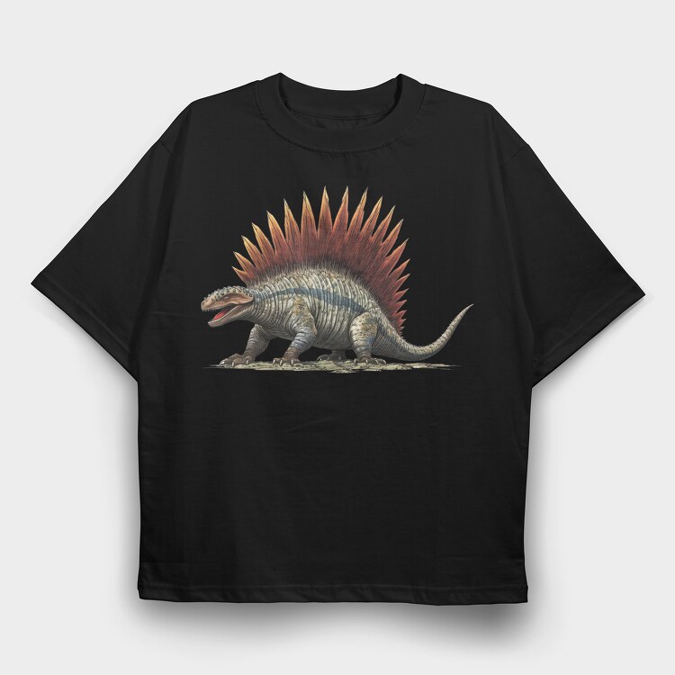 Dimetrodon, Tricou Oversize Barbati (Unisex)