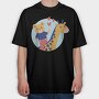 Animals Cartoon, Tricou Oversize Barbati (Unisex)
