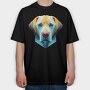 Dog Poly, Tricou Oversize Barbati (Unisex)