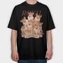Royal Corgis, Tricou Oversize Barbati (Unisex)
