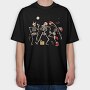 Christmas Dancing Skeletons, Tricou Oversize Barbati (Unisex)