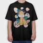 Giraffe Cartoon, Tricou Oversize Barbati (Unisex)