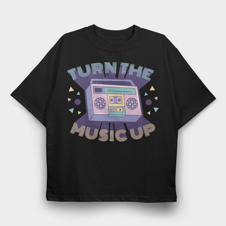 Vaporwave Radio, Tricou Oversize Barbati (Unisex)