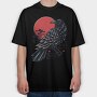 Crow Sunset, Tricou Oversize Barbati (Unisex)