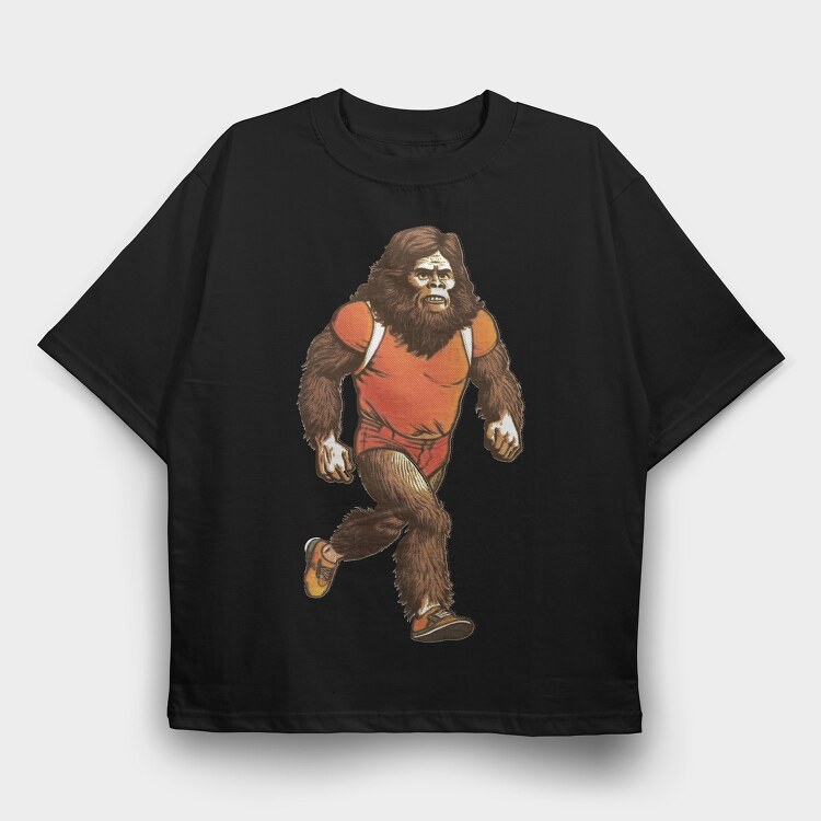Big Foot Runner, Tricou Oversize Barbati (Unisex)