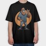 Bigfoot Rock, Tricou Oversize Barbati (Unisex)
