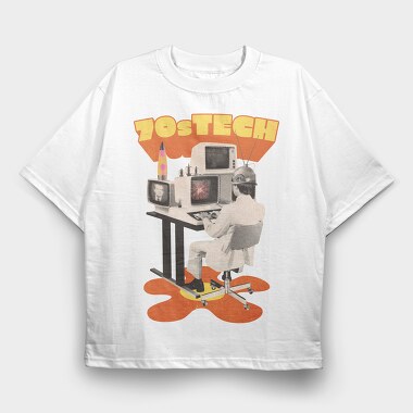 70 S Tech, Tricou Oversize Barbati (Unisex)