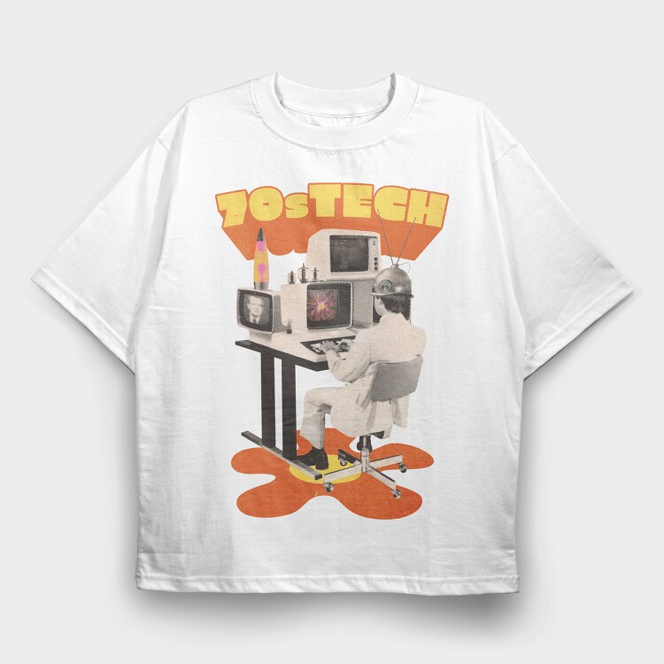 70 S Tech, Tricou Oversize Barbati (Unisex)