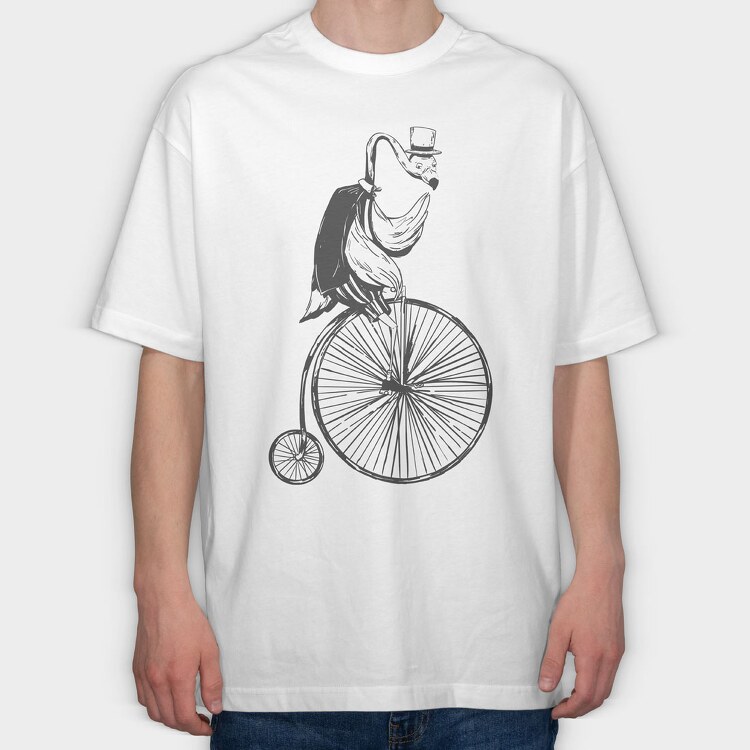 Highwheel Flamingo, Tricou Oversize Barbati (Unisex)
