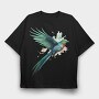 Realistic Quetzal, Tricou Oversize Barbati (Unisex)