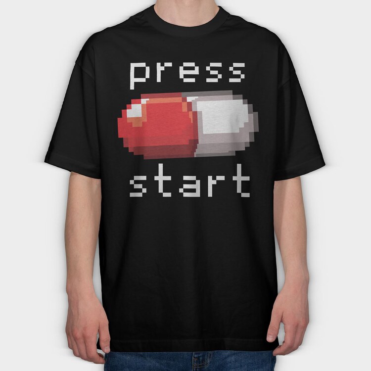 Red Pill Gamer, Tricou Oversize Barbati (Unisex)
