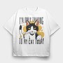 Cat Talk, Tricou Oversize Barbati (Unisex)
