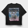 Holographic Cat, Tricou Oversize Barbati (Unisex)