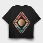 Reinstate Pluto, Tricou Oversize Barbati (Unisex)