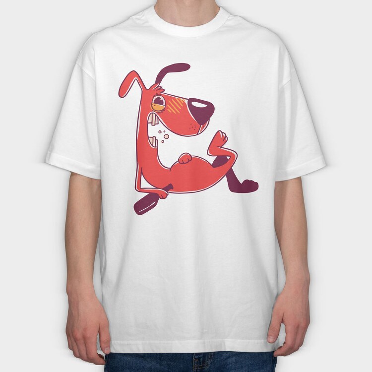 Drunk Dog, Tricou Oversize Barbati (Unisex)