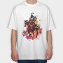 Ancient Warrior Watercolor, Tricou Oversize Barbati (Unisex)