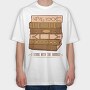 Retro Book Tower, Tricou Oversize Barbati (Unisex)