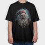 Horror Santa, Tricou Oversize Barbati (Unisex)