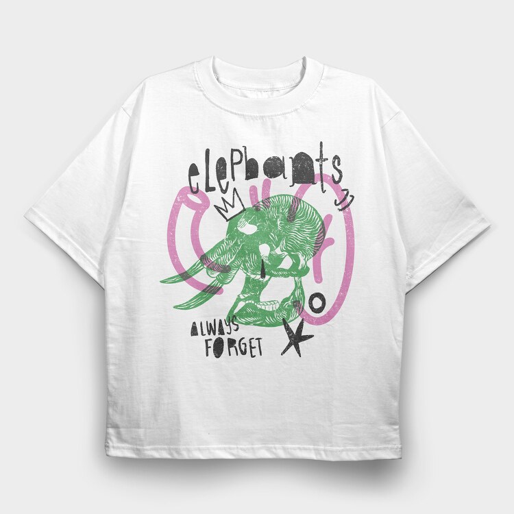 Animal Skulls 11, Tricou Oversize Barbati (Unisex)