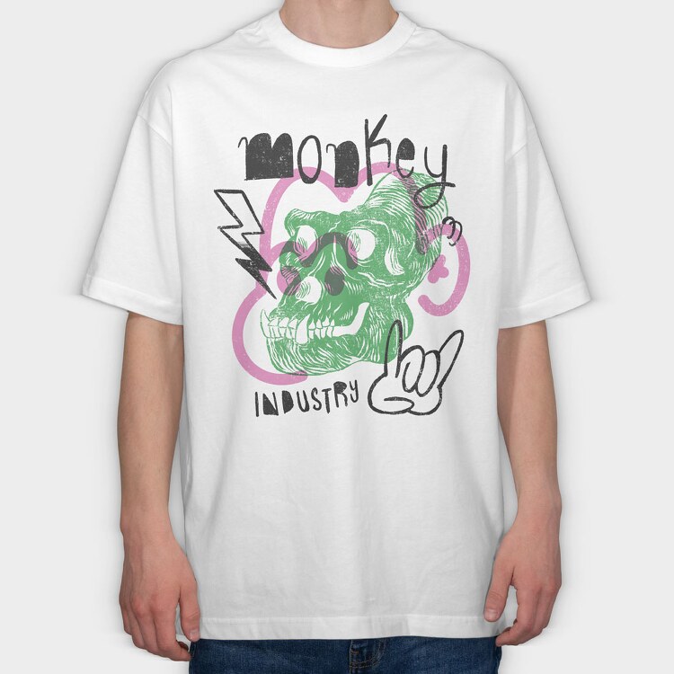 Animal Skulls 3, Tricou Oversize Barbati (Unisex)