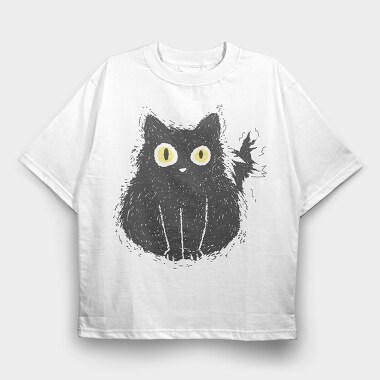 Electrocuted Cat, Tricou Oversize Barbati (Unisex)