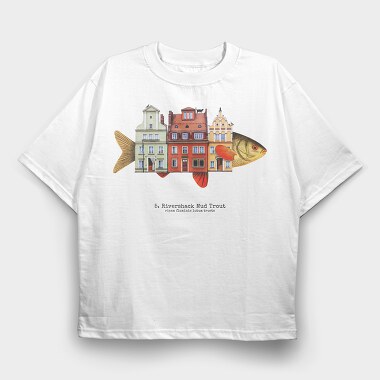 House Animal Fish, Tricou Oversize Barbati (Unisex)