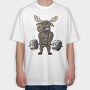 Moose Lifting, Tricou Oversize Barbati (Unisex)