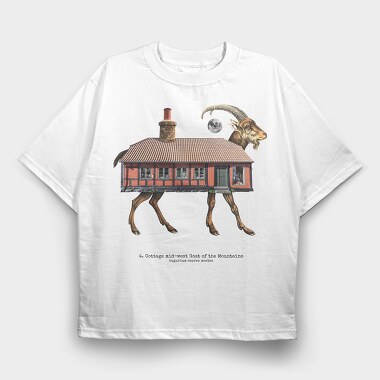 House Animal Goat, Tricou Oversize Barbati (Unisex)