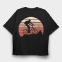 Mountain Bike Vintage, Tricou Oversize Barbati (Unisex)