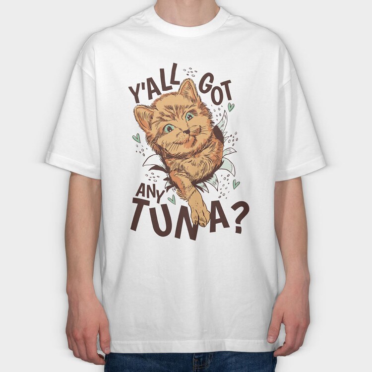 Any Tuna, Tricou Oversize Barbati (Unisex)