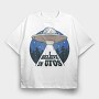 I Believe in Ufos, Tricou Oversize Barbati (Unisex)