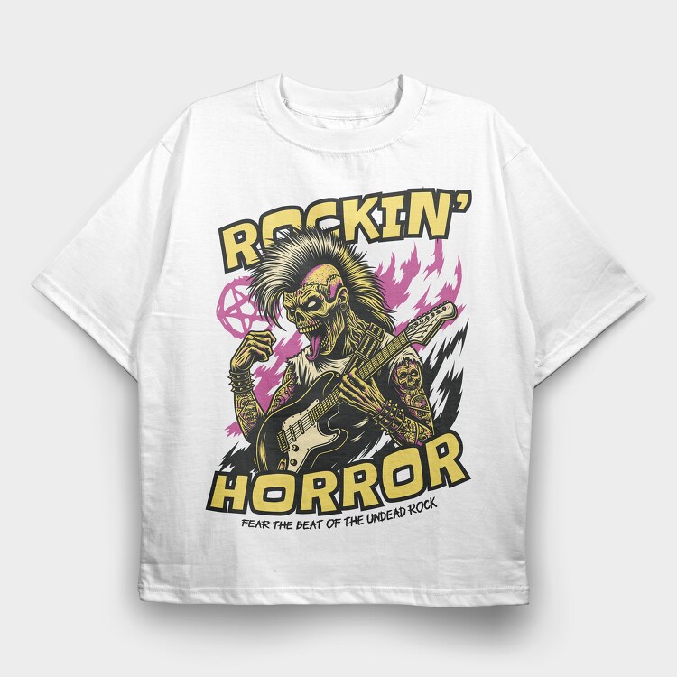 Rockin Horror, Tricou Oversize Barbati (Unisex)