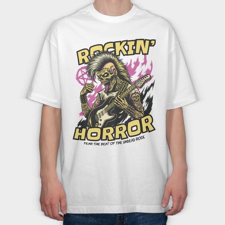 Rockin Horror, Tricou Oversize Barbati (Unisex)