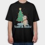 Chistmas Cat, Tricou Oversize Barbati (Unisex)
