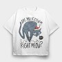 Christmas Angry Cat, Tricou Oversize Barbati (Unisex)