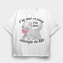 I M Not Crying I M Just Allergic to Life, Tricou Oversize Barbati (Unisex)