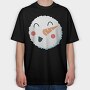 Christmas Snowman Faces 7, Tricou Oversize Barbati (Unisex)