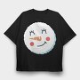 Christmas Snowman Faces 8, Tricou Oversize Barbati (Unisex)
