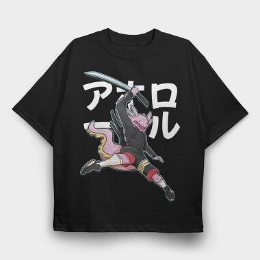 Axolotl Sword, Tricou Oversize Barbati (Unisex)