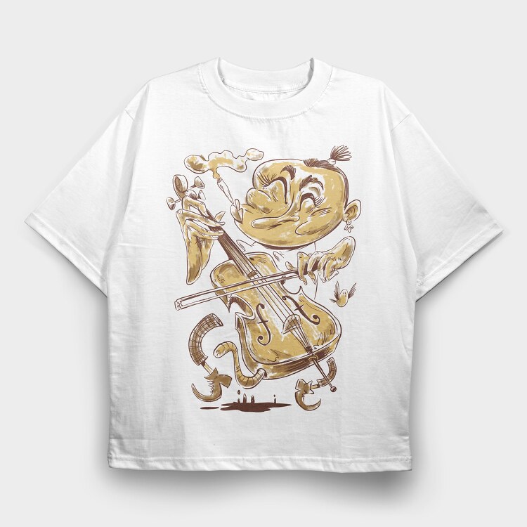 Musicians 2, Tricou Oversize Barbati (Unisex)