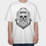 Sailor Skull, Tricou Oversize Barbati (Unisex)