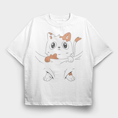 Baby Cat, Tricou Oversize Barbati (Unisex)