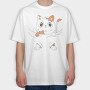 Baby Cat, Tricou Oversize Barbati (Unisex)