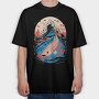 Fish Japanese, Tricou Oversize Barbati (Unisex)