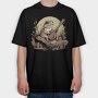 Banjo Frog Cottagecore, Tricou Oversize Barbati (Unisex)