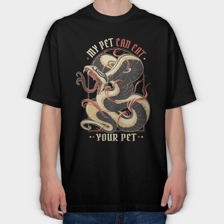 My Pet Can Eat Your Pet, Tricou Oversize Barbati (Unisex)