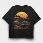 Classic Vintage Car, Tricou Oversize Barbati (Unisex)