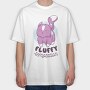 Fluffy Cat, Tricou Oversize Barbati (Unisex)